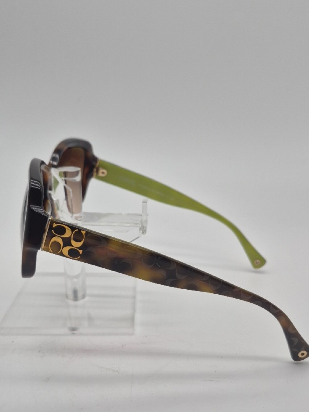 Coach Brown Tortoise Gradient Lens Women's Sunglasses - Picture 3 of 5